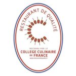 Le restaurant Le Coq et Fils labelisé Restaurant de qualité Collège Culinaire de France