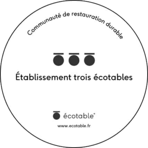 Le restaurant Le Coq et Fils labelisé Etablissement 3 écotables